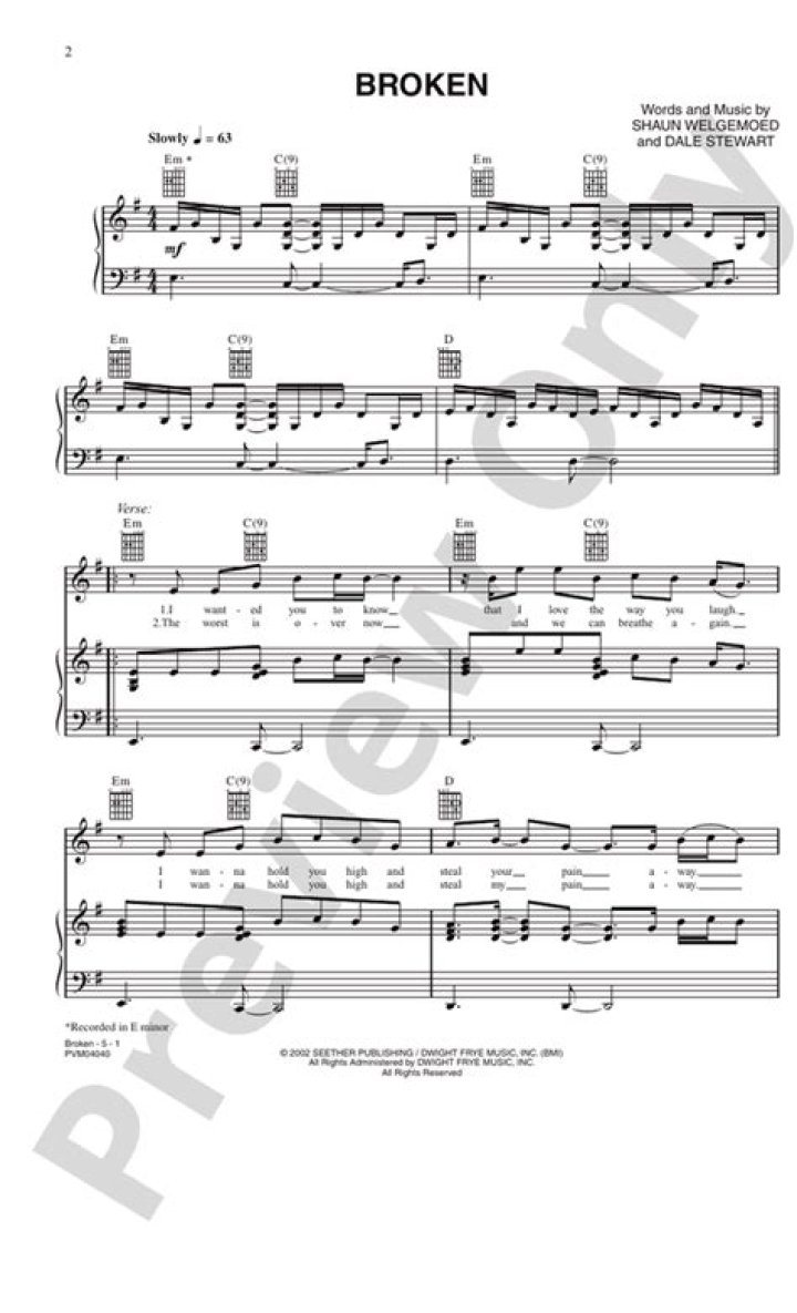 Rediscovering Heartbreak: The Lyrics To The Song Broken By Seether